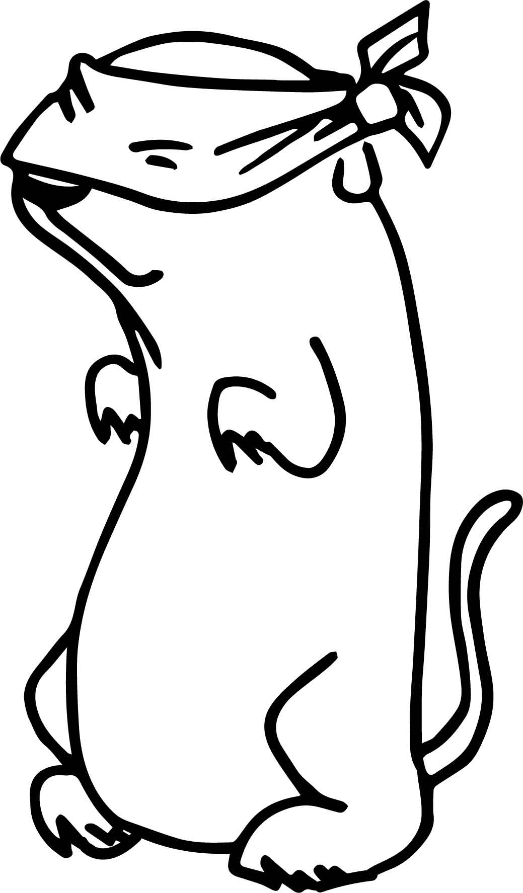 1039x1775 Groundhog Close Eyes Coloring