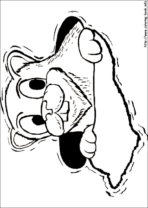 567x794 Groundhog Day Coloring Picture