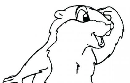420x270 the woodchuck coloring pages for kids or groundhog day coloring