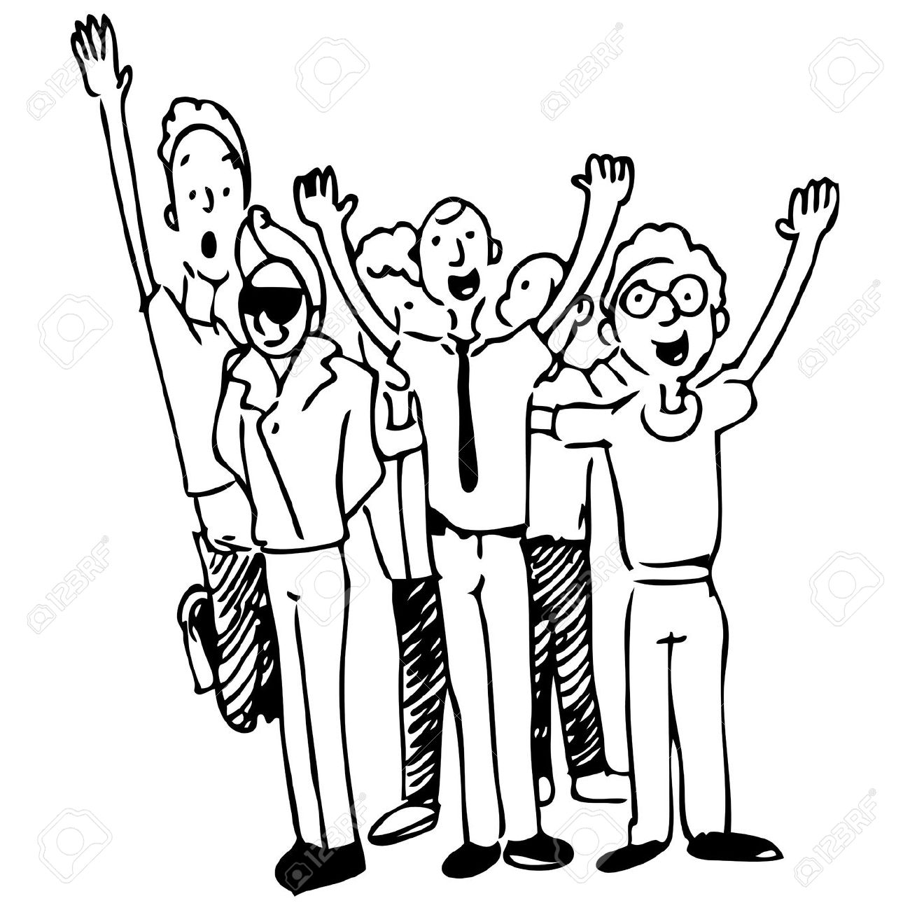 1300x1300 Group Of People Clipart Black And White Clipart Station