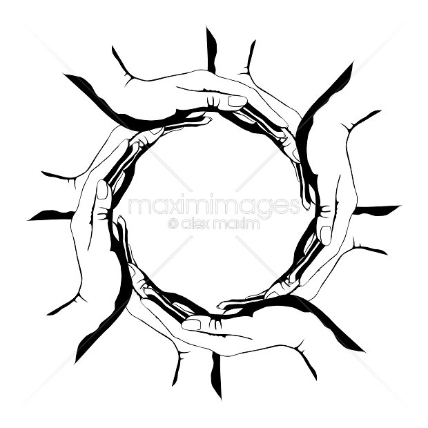 620x620 Image Of Group Of People Making A Circle Shape With Hands