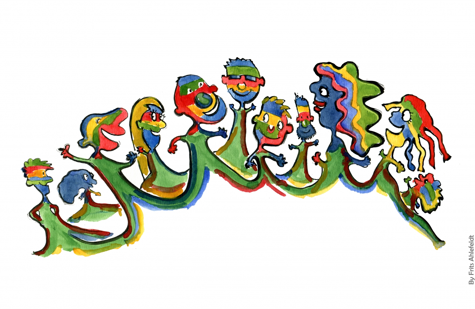 1600x1042 Rainbow People Drawing The Hiking Artist Project