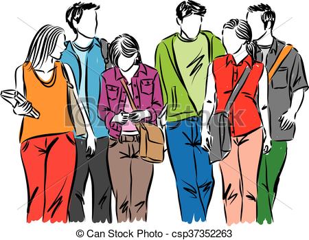 450x349 Students Walking Drawing Clipart, Free Download Clipart