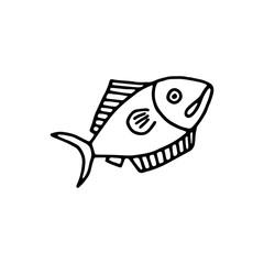 240x240 saltwater fish grouper vector illustration picture