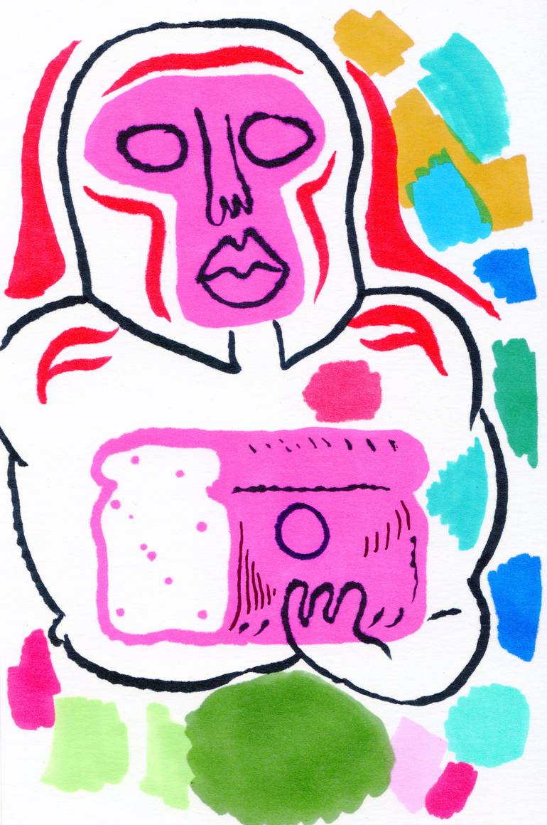 770x1160 Eat Bun Grow Big Drawing