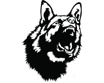 Growling Dog Drawing | Free download on ClipArtMag