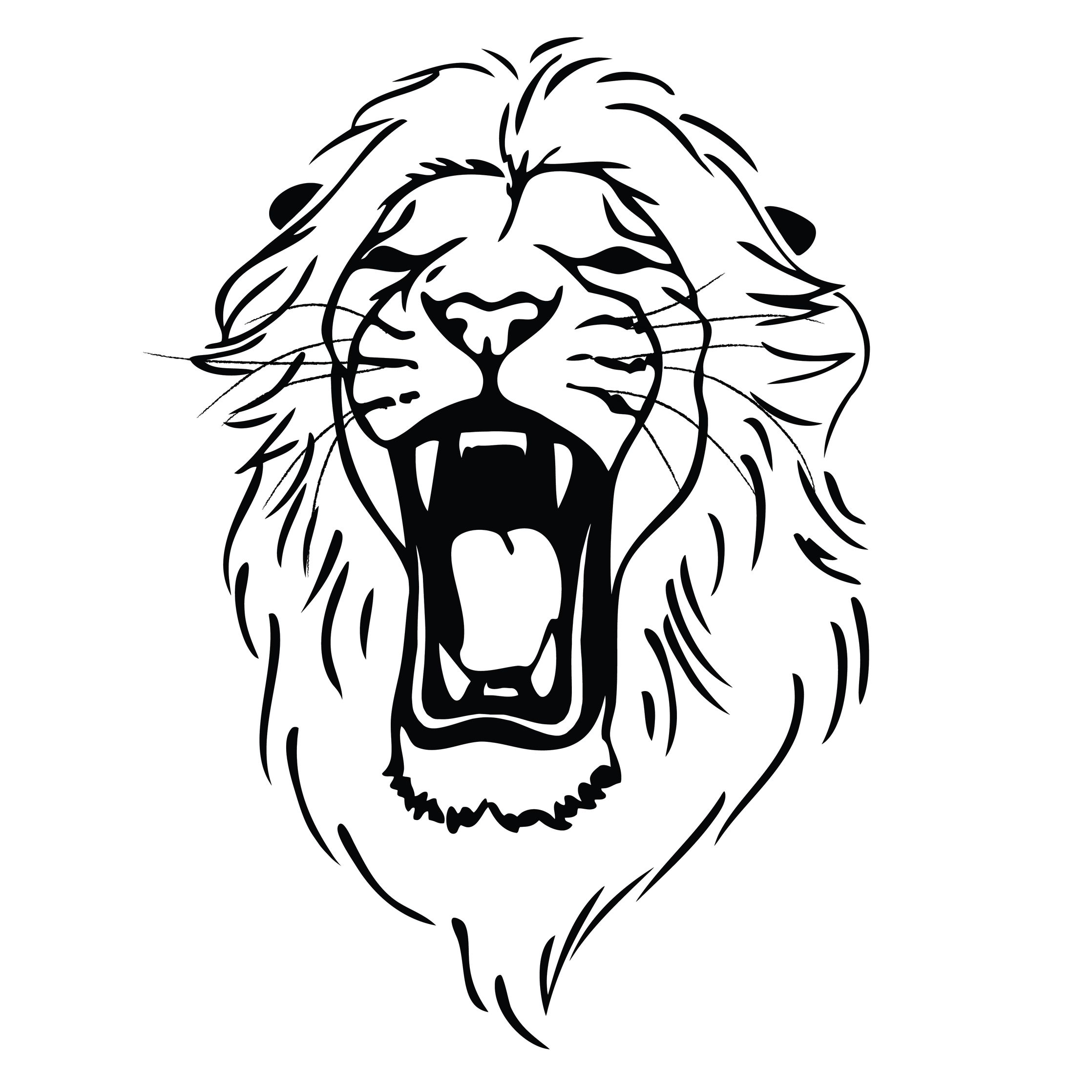2236x2236 Leo Drawing Growling For Free Download