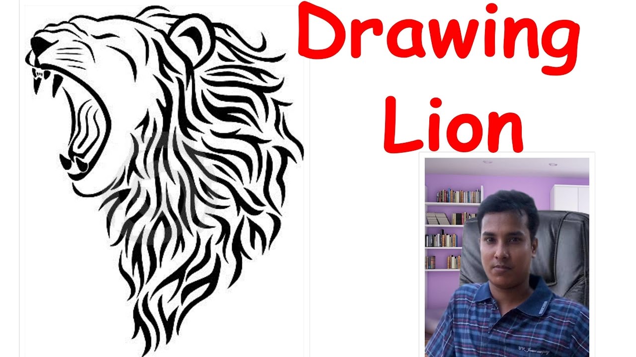 1280x720 How To Draw A Roaring Lion