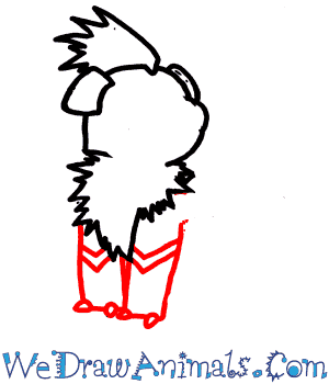 300x350 How To Draw Growlithe Pokemon