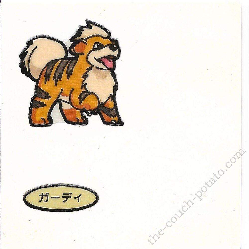 1000x1000 Pokemon Pan Sticker Growlithe