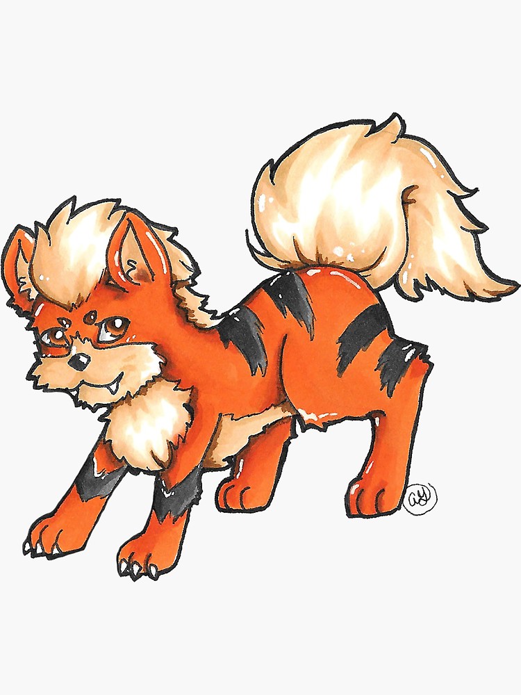 750x1000 Smol Growlithe Sticker