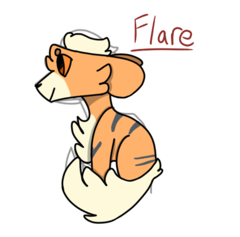 831x819 Art Oc Flare Pokemon Growlithe Drawing
