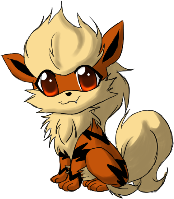 559x640 Download Growlithe Drawing Adorable