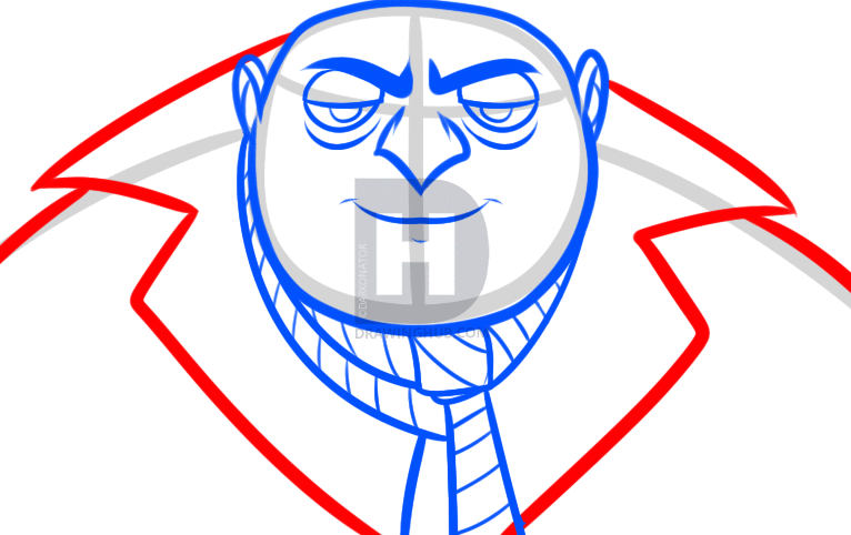 766x482 How To Draw Gru Easy, Step