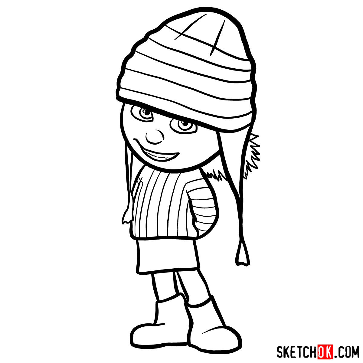 1200x1200 How To Draw Edith Gru Despicable Me