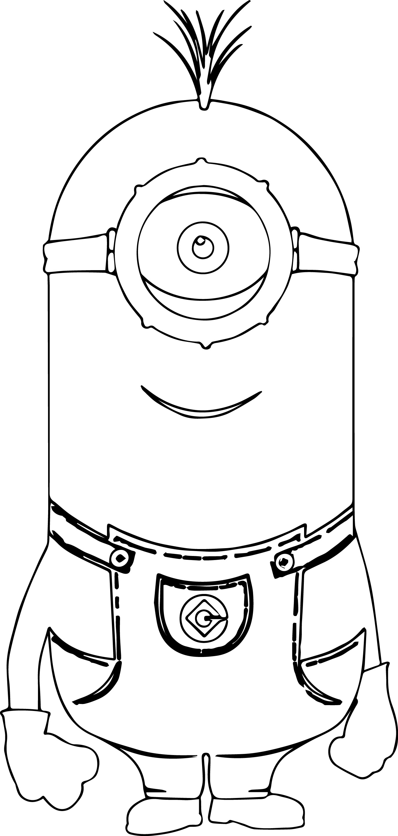 1373x2881 Minion Tall Coloring Pages