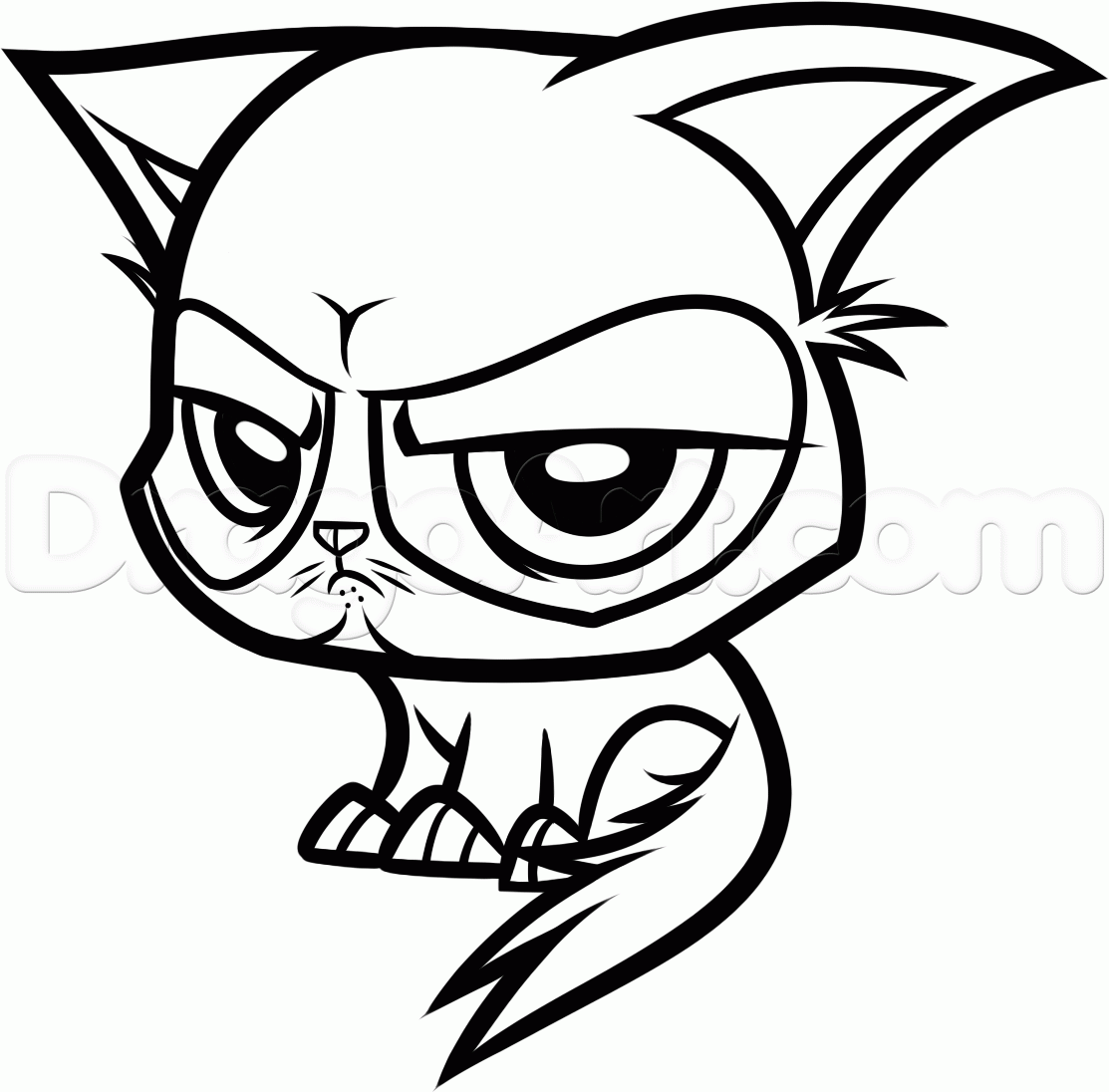 1113x1096 How To Draw Chibi Grumpy Cat Step Cartooning With Kids