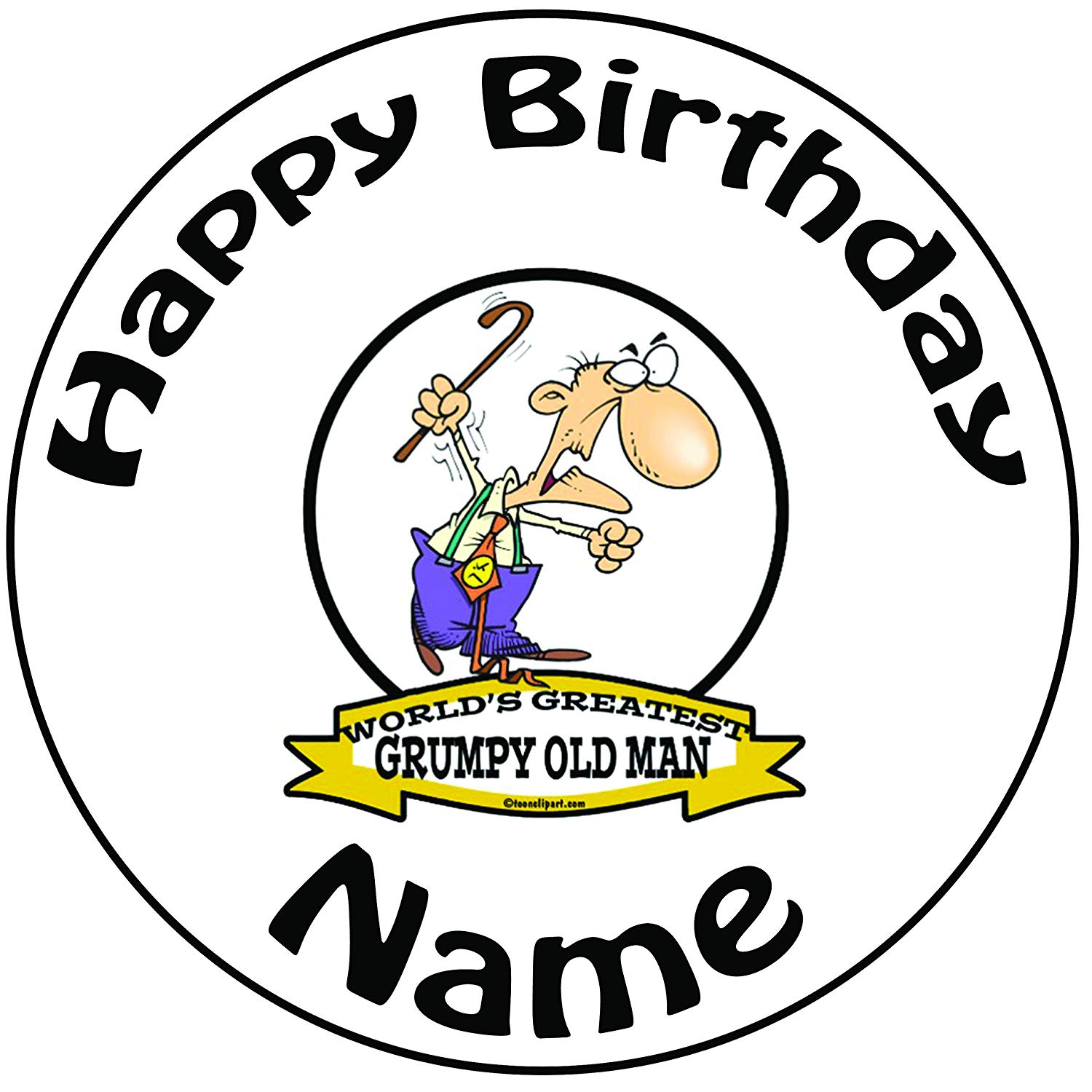 1500x1500 Personalised Grumpy Old Man Cake Topper