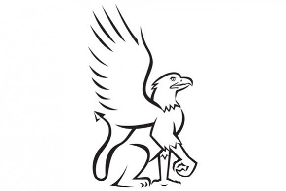 580x387 Griffin Sitting Side Retro