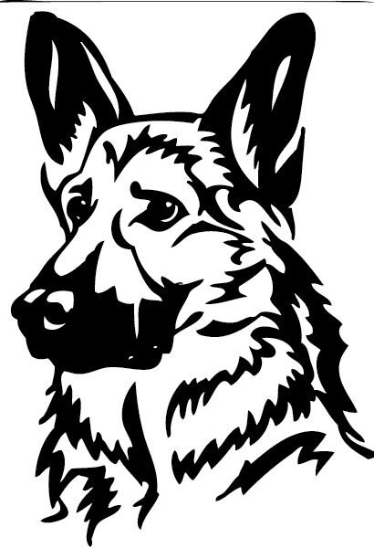 410x600 German Shepherdalsatian Gsd Dog Car,van Window Sticker Large Ebay