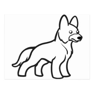 307x307 White Cartoon German Shepherd Gifts On Zazzle Ca