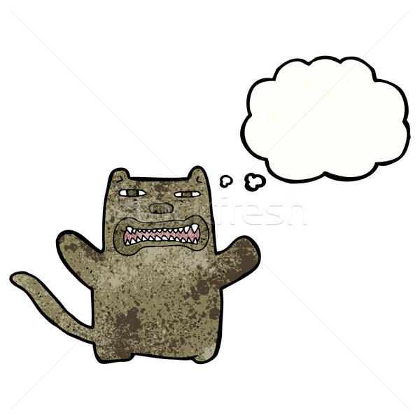 600x600 Cartoon Guard Dog Vector Illustration Lineartestpilot