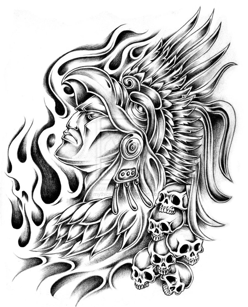 803x995 Creative Tattoos Marvelous Warrior Tattoo Ideas Aztec Scottish