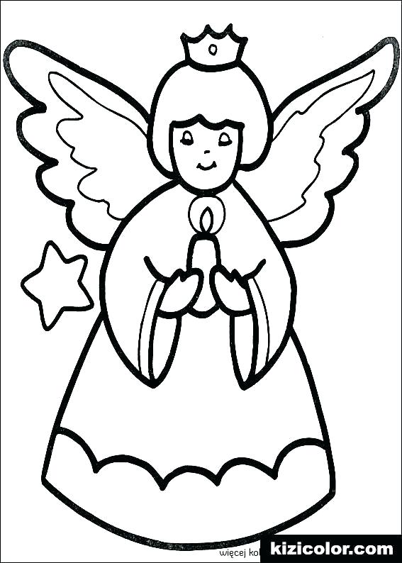 567x794 Guardian Angel Coloring