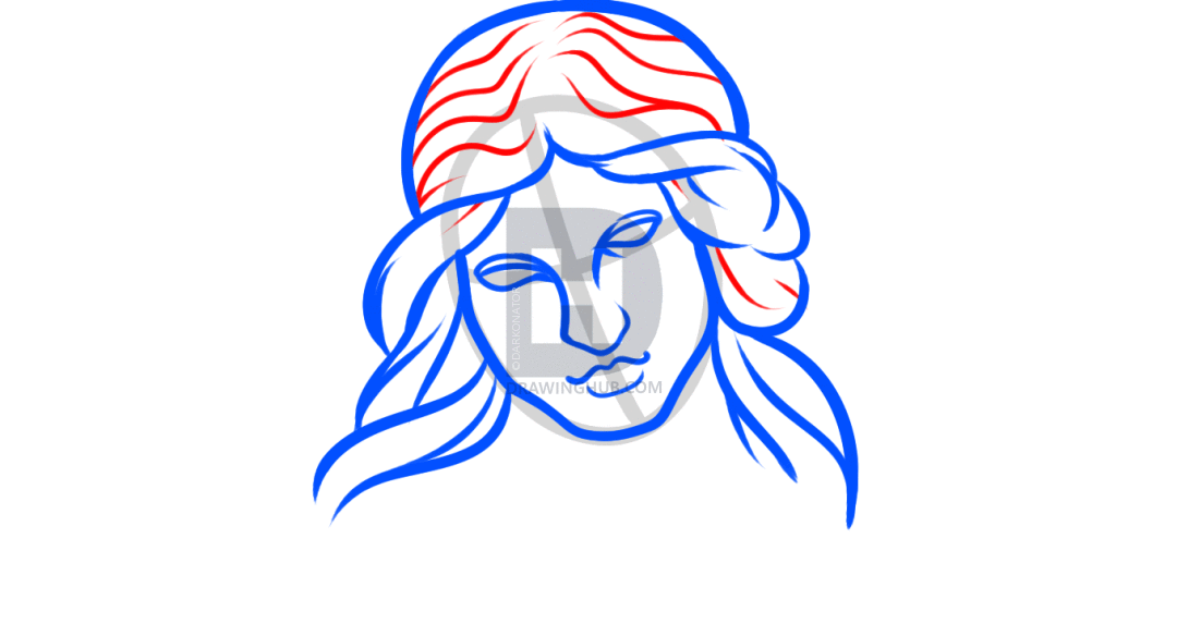 1080x573 How To Draw A Guardian Angel, Angel Statue, Step