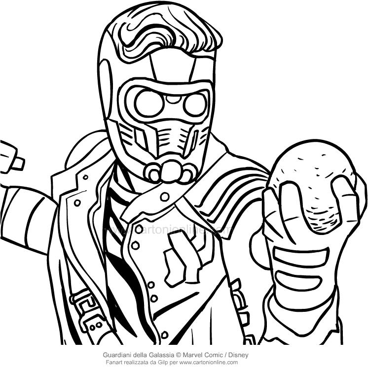 746x745 Drawing Star Lord