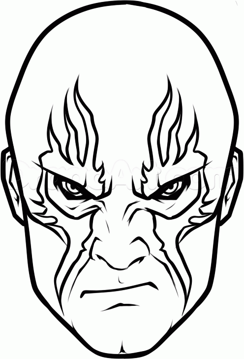 496x729 How To Draw Drax Easy, Step