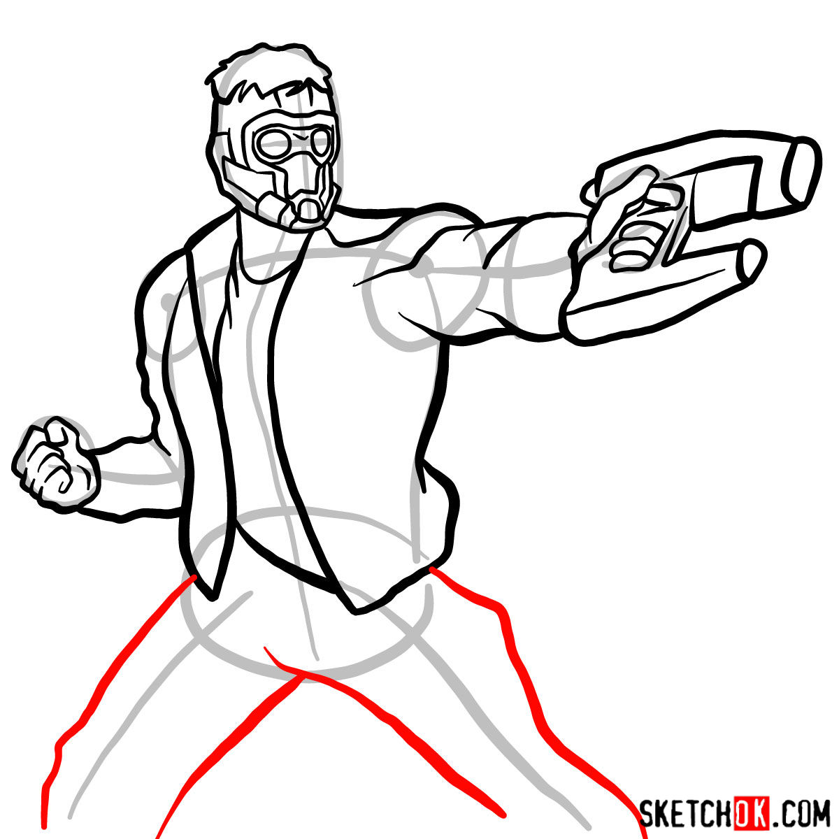 1200x1200 How To Draw Star Lord From Guardians Of The Galaxy