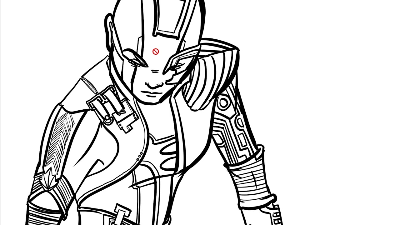 1280x720 Drawing Nebula From Guardians Of The Galaxy