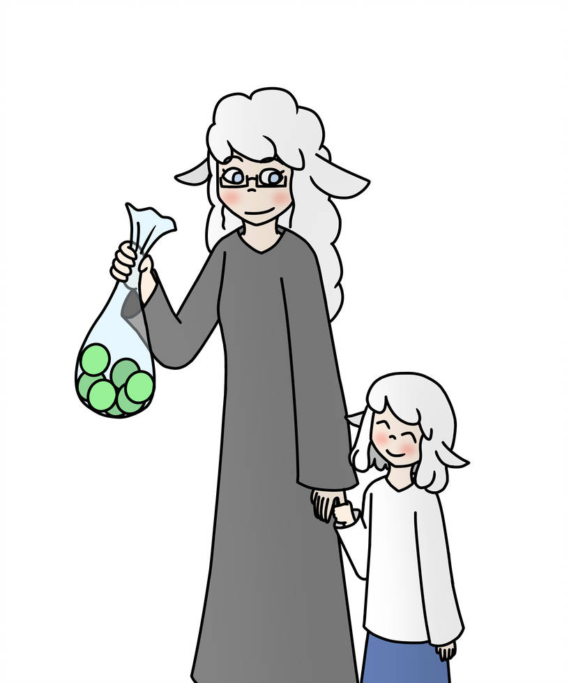 816x979 Mother Sheep And Her Daughter