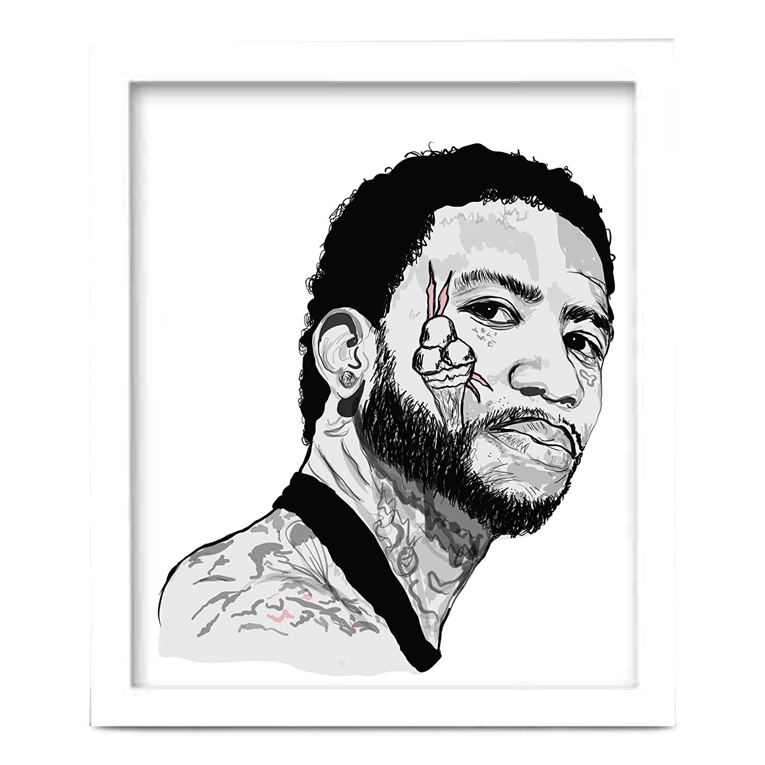 1500x1500 gucci mane art poster amazon ca home kitchen