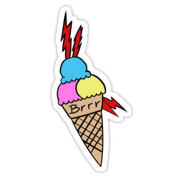 375x360 Gucci Mane Ice Cream Tattoo Stickers