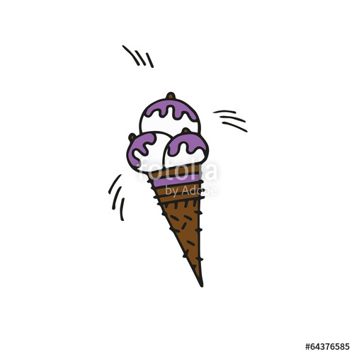 500x500 Ice Cream Cone Drawing Images