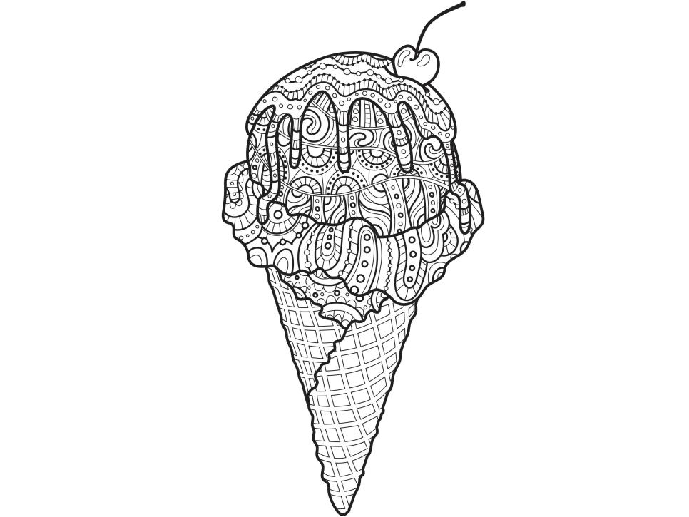 966x725 Ice Cream Cone Drawing Beautiful Begin Your Drawing With A Light