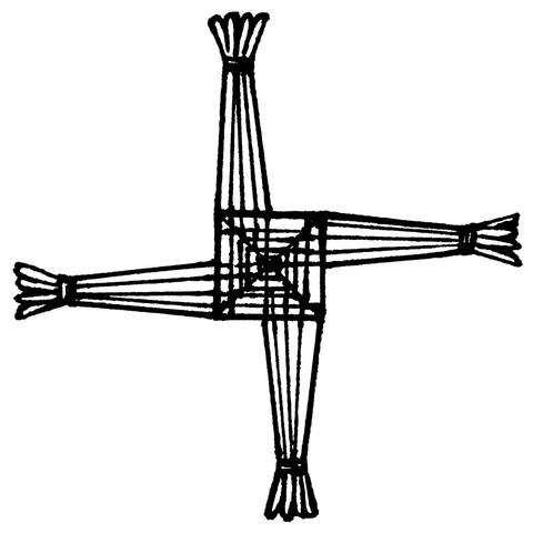 480x480 St Brigid Cross Tattoo