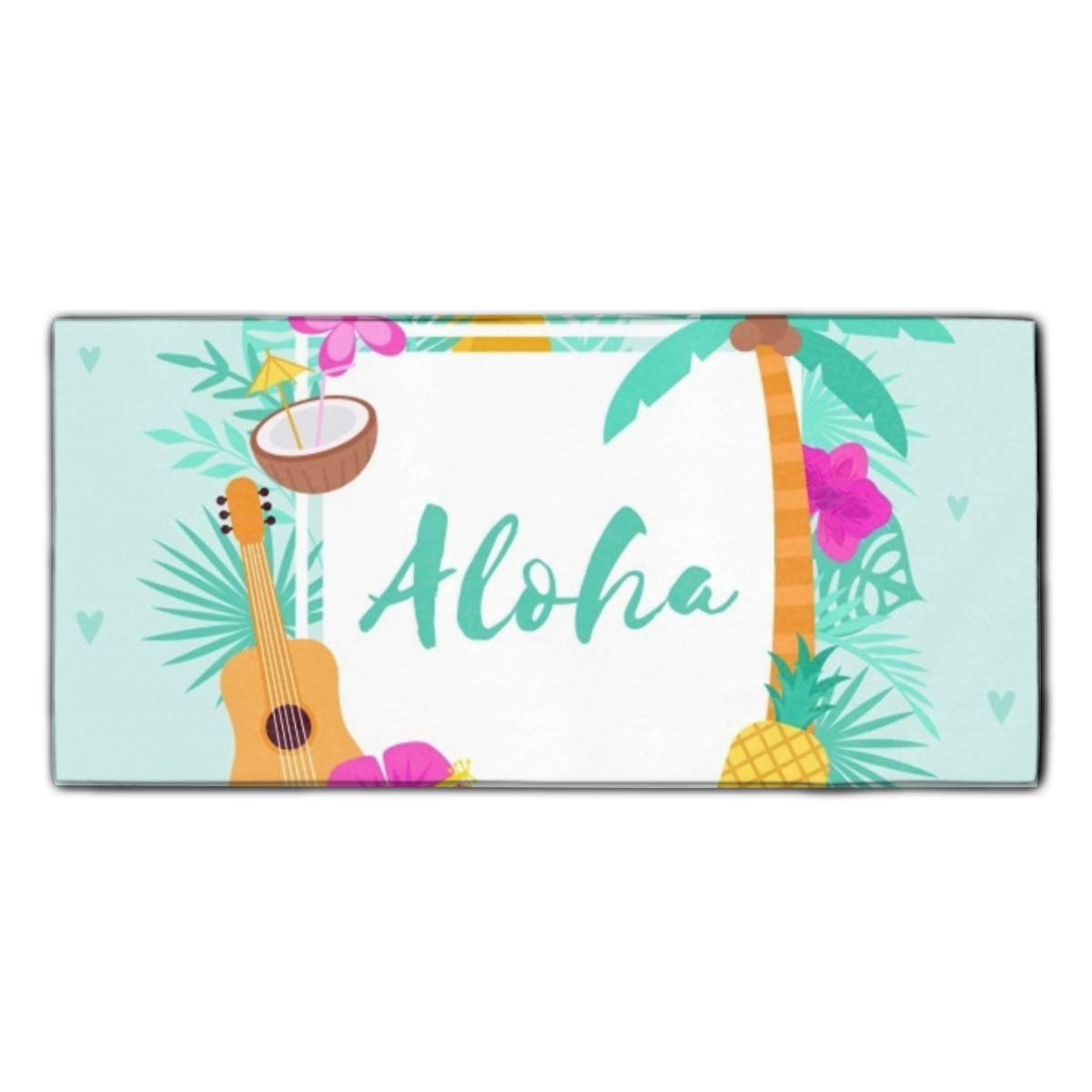 1200x1200 Flat Design Blue Aloha Background Printed Microfiber