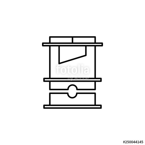 500x500 guillotine, magic icon element of magic for mobile concept