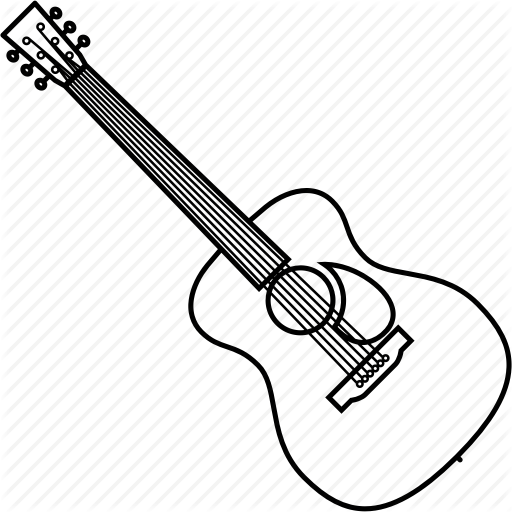 512x512 Collection Of Free Guitar Drawing Folk Download On Ui Ex