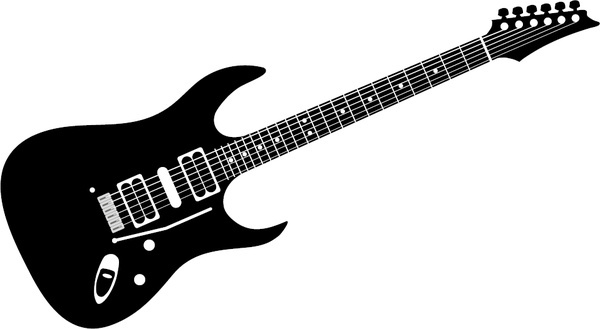 600x329 Electric Guitar Drawing Free Vector Download
