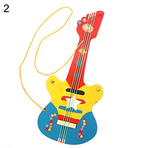 500x500 Yinpinxinmao Wood Guitar Painting Sketchpad Diy Graffiti Colorful