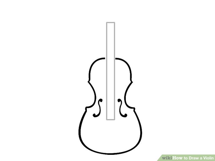 728x546 How To Draw A Violin Steps