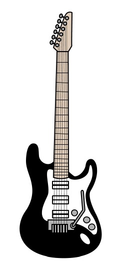 250x543 Drawing A Cartoon Guitar
