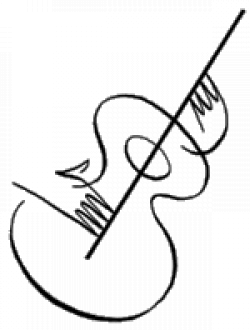 250x330 Drawing Guitar Classical, Picture