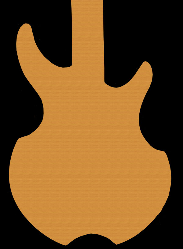 600x814 Best Guitar Outline