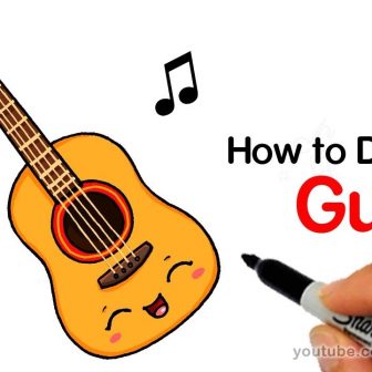 336x336 Guitar Drawing Art Tags How To Draw A Simple Rose Yo Gabba