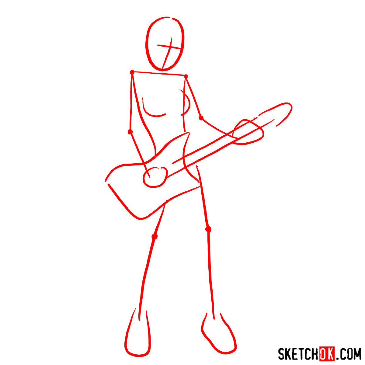 1200x1200 How To Draw Josie Mccoy Playing The Guitar